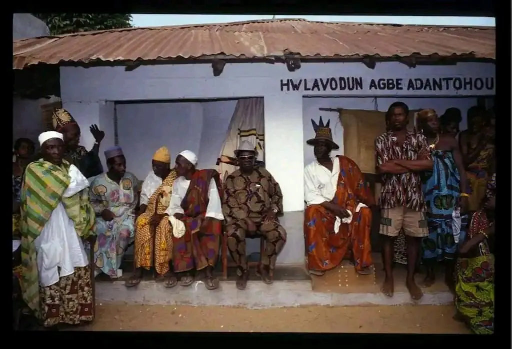 La Maison Mère, cour intérieure, Ouidah, Bénin
