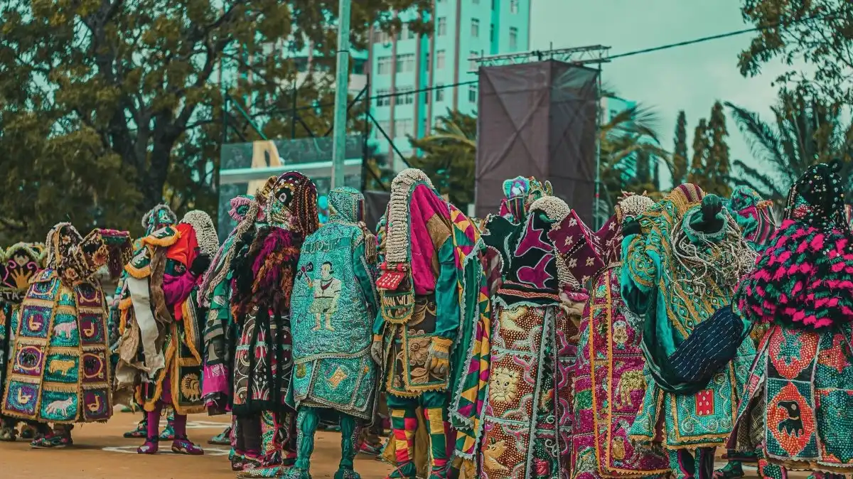 Traditional masks procession, Festival of Masks in Porto-Novo